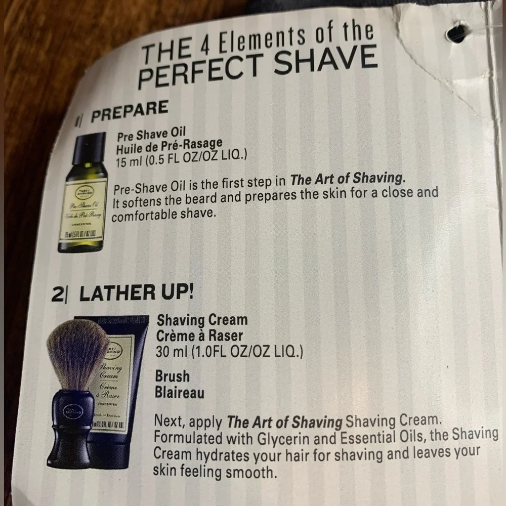 The Art of Shaving Kit 4-Piece Travel Set Unscented New